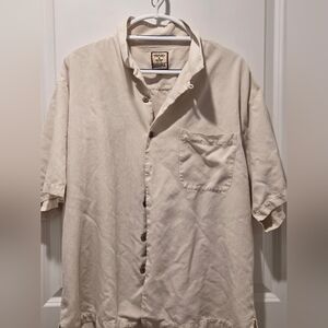 Vintage Tommy Bahama Cream Silk Shirt
